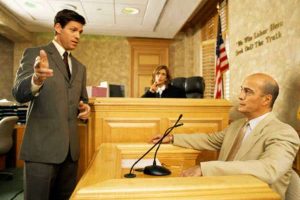 Chiropractor testifying in court