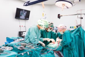 Open heart surgery